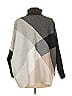 Joseph A. Color Block Gray Poncho Size M - photo 2
