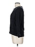 Wrap Black Gray Long Sleeve Top Size 8 - photo 5