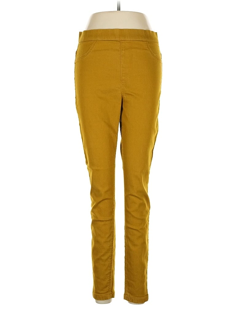 Pre-owned M&s Casual Pants In Yellow