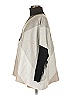 Joseph A. Color Block Gray Poncho Size M - photo 5