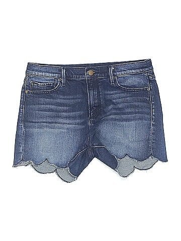 Aqua Denim Shorts (view 1)
