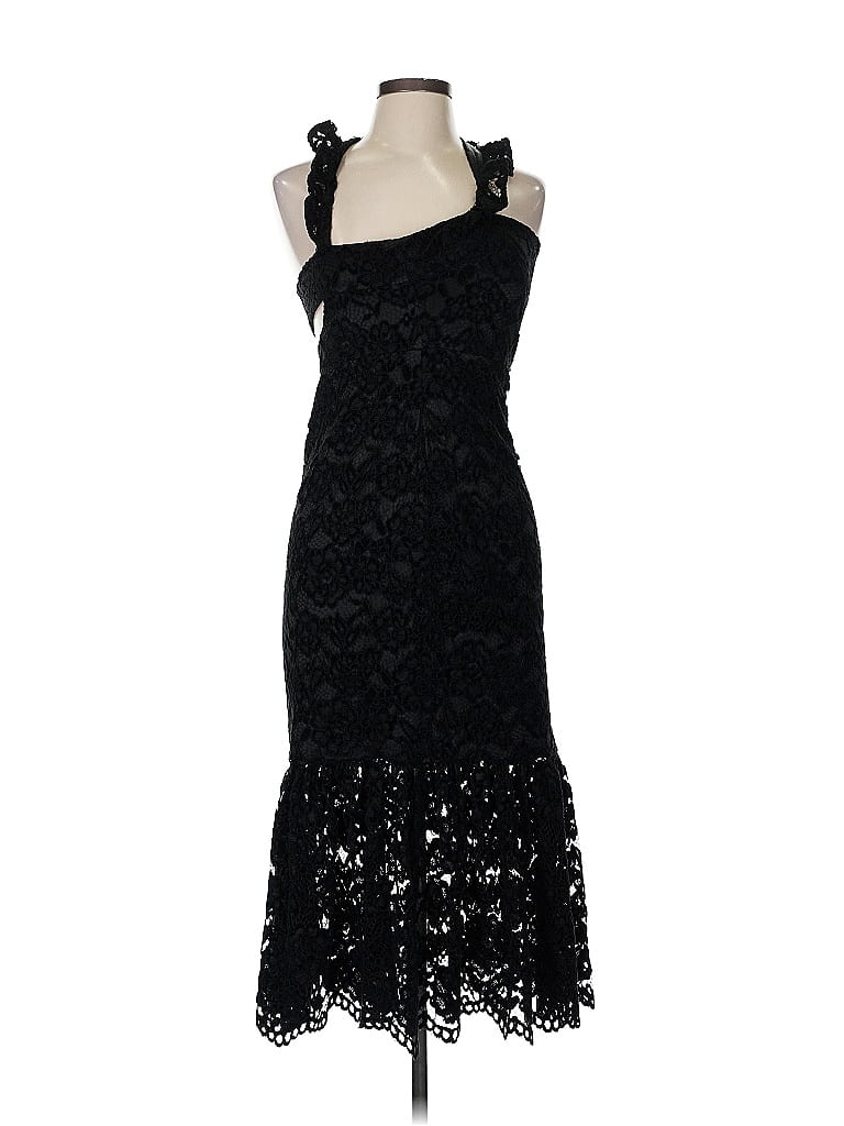 Likely 100% Polyester Black Cocktail Dress Size 6 - photo 1