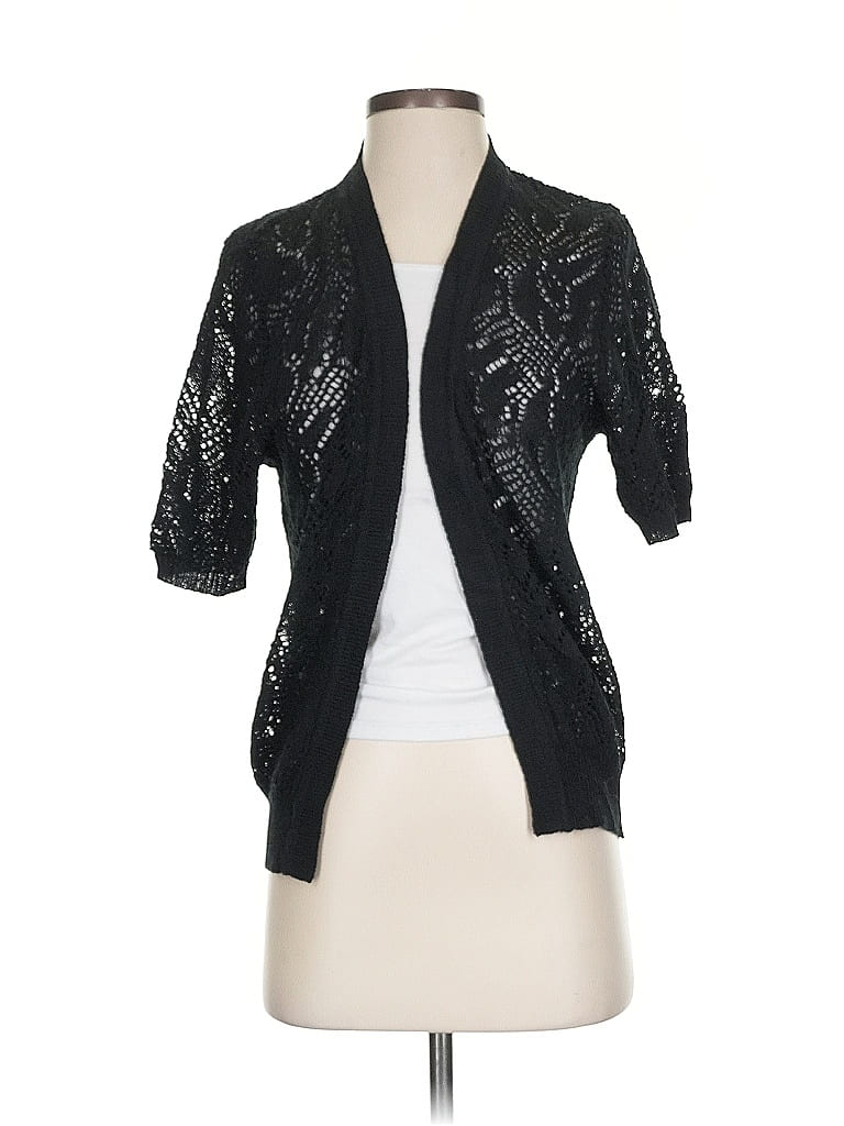 Pre-owned Unbranded Cardigan Sweater In Black