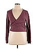 Zaful 100% Polyester Burgundy Long Sleeve Top Size XL - photo 1