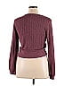 Zaful 100% Polyester Burgundy Long Sleeve Top Size XL - photo 2