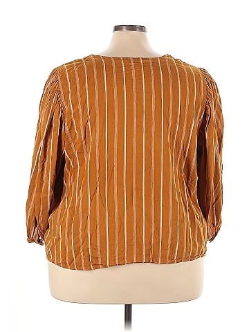 a.n.a. A New Approach 3/4 Sleeve Blouse (view 2)