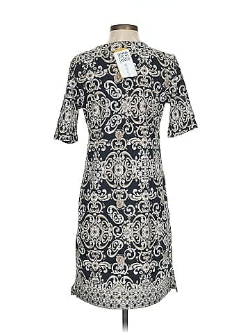 Karen Scott Sport Ivory Paisley Print Casual Dress (view 2)