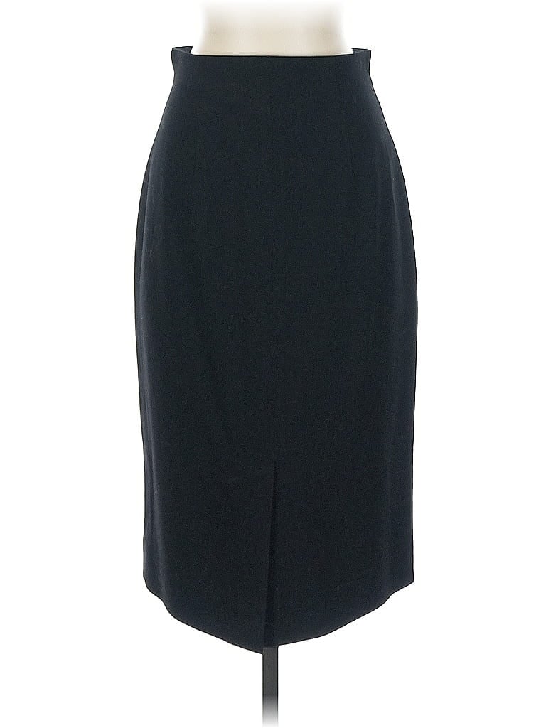 Pre-owned Dana Buchman Wool Skirt In Black