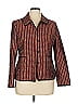 Doncaster Collection 100% Rayon Print Brown Blazer Size 14 - photo 1