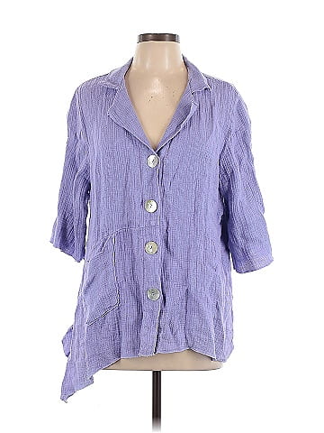 Fenini 3/4 Sleeve Button-Down Shirt (view 1)