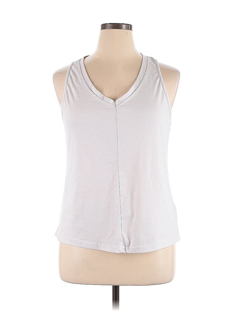 Pre-owned Unbranded Sleeveless T-shirt In Silver