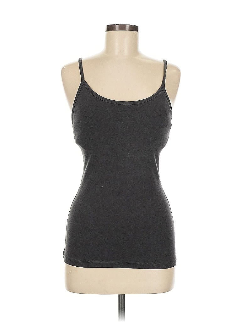 Pre-owned Assorted Brands Tank Top Gray Scoop Neck Tops