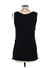 August Silk Black Sleeveless Top Size L - photo 2