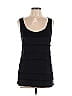 August Silk Black Sleeveless Top Size L - photo 1