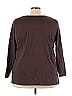 Woman Within 100% Cotton Brown 3/4 Sleeve T-Shirt Size 3X - photo 2