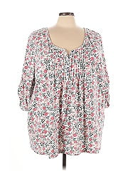 Woman Within 3/4 Sleeve Blouse