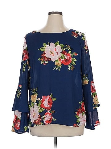 Como Vintage 3/4 Sleeve Blouse (view 1)