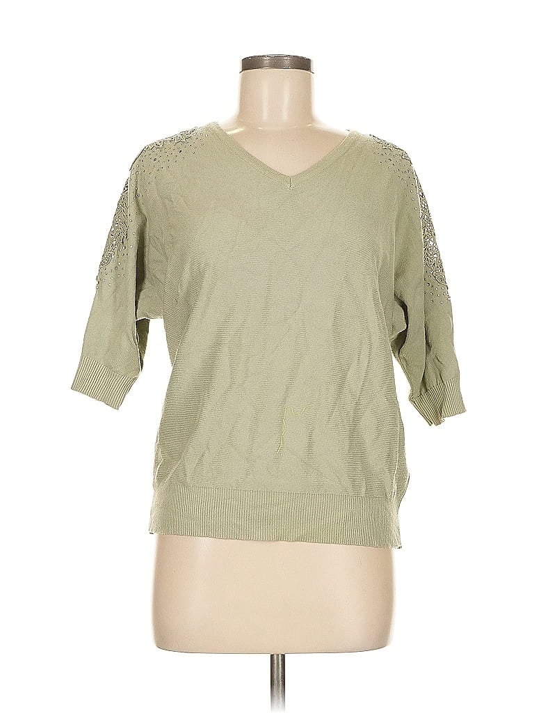 Pre-owned Liv Milano Pullover Sweater In Green