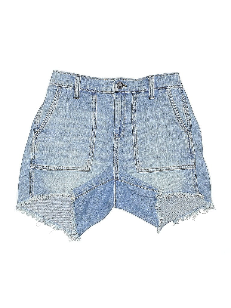 Pre-owned Aerie Denim Shorts In Blue