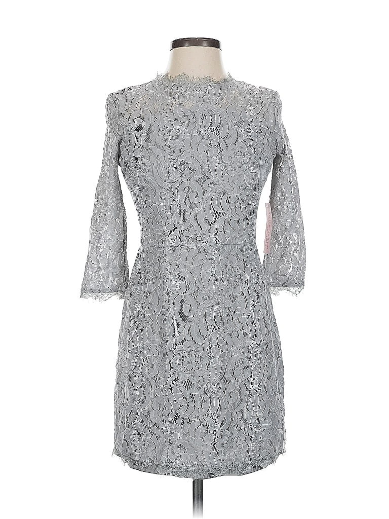 Pre-owned Vici Cocktail Dress In Gray