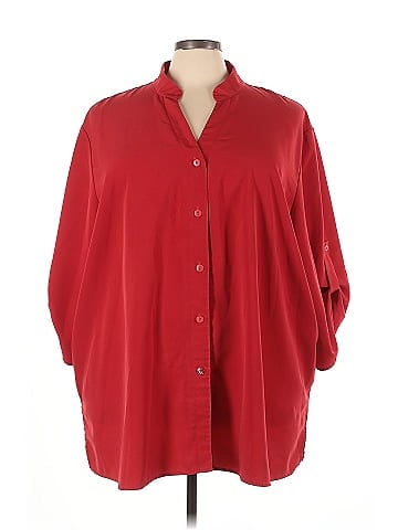 A Personal Touch 3/4 Sleeve Button-Down Shirt (view 1)