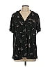 Soma Stars Black Short Sleeve Blouse Size L - photo 1