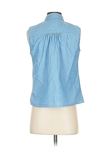 J.Crew Factory Store Sleeveless Button-Down Shirt (view 2)