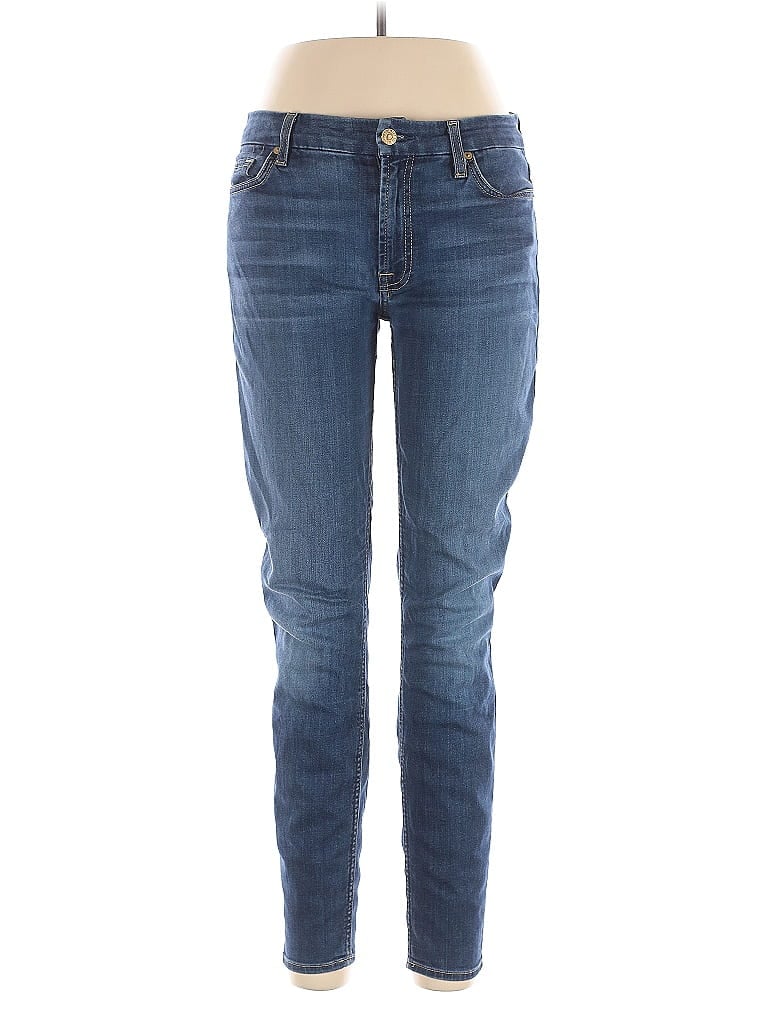 Pre-owned 7 For All Mankind Jeans In Blue