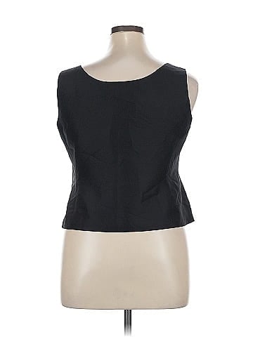Kasper Sleeveless Silk Top (view 2)