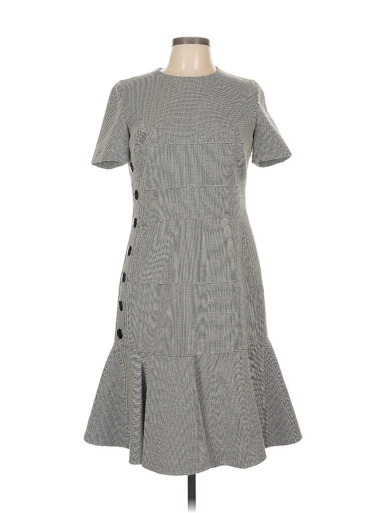 Akris Punto Houndstooth Gray Casual Dress Size 10 - photo 1