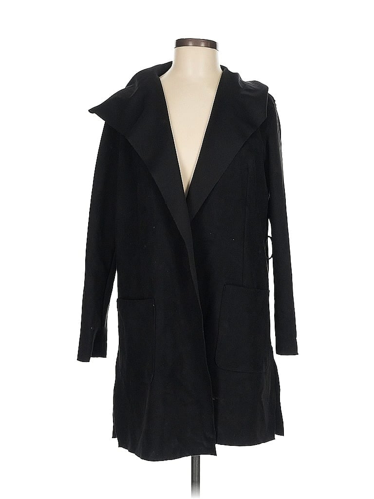 Pre-owned Zara Basic Cardigan Sweater In Black