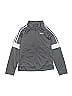 Adidas 100% Polyester Gray Track Jacket Size M (big kids) - photo 1