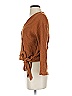 TeXTURE & THREAD Madewell 100% Cotton Brown Cardigan Size XS - photo 5