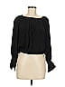 J.Crew Collection 100% Viscose Black Long Sleeve Blouse Size M - photo 1