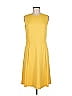 St. John Solid Yellow Casual Dress Size 8 - photo 1