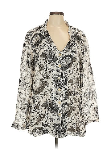Flax 3/4 Sleeve Blouse (view 1)