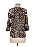 MICHAEL Michael Kors Animal Print Brown 3/4 Sleeve Blouse Size M - photo 2