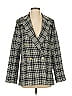 Tanya Taylor Plaid Gray Black Blazer Size 0 - photo 1