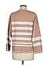 Elie Tahari Stripes Tan Pullover Sweater Size M - photo 2
