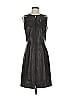 Worth 100% Leather Black Cocktail Dress Size 4 - photo 1