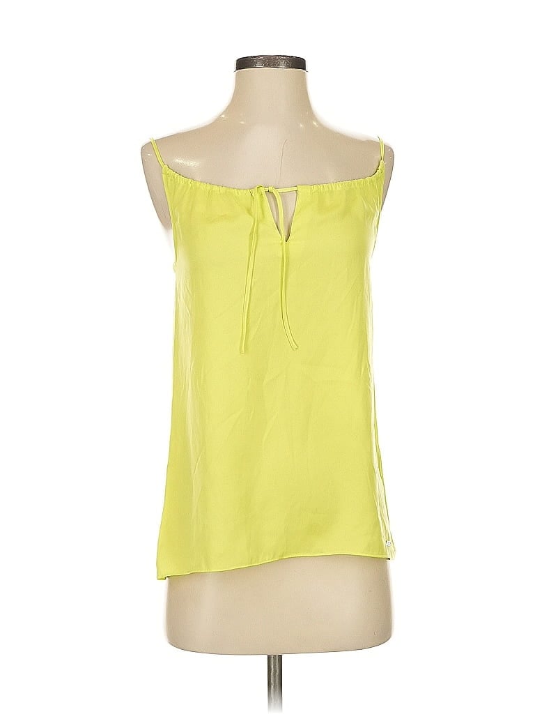 Armani Exchange 100% Polyester Yellow Sleeveless Blouse Size XS - photo 1