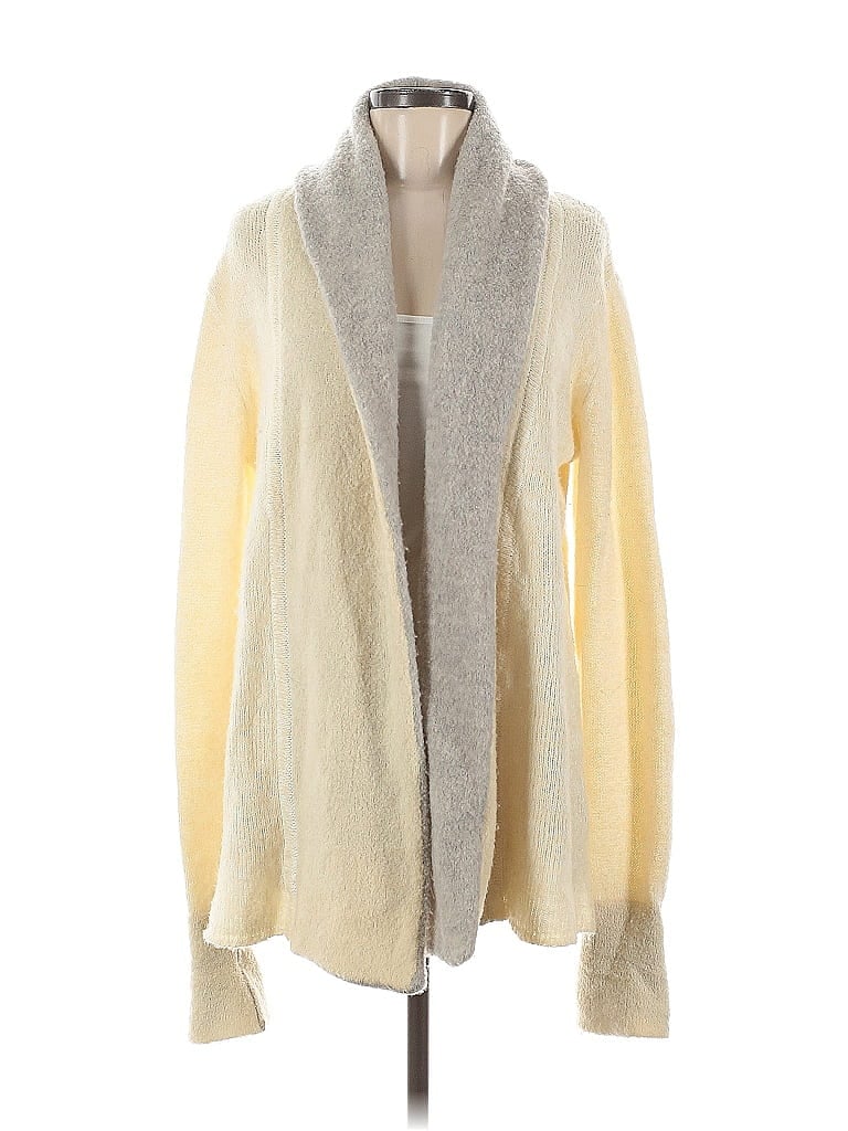 White + Warren Yellow Ivory Cardigan Size M - photo 1