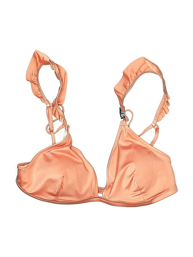 Pre-owned Victoria's Secret Pink Swimsuit Top Orange Swimwear