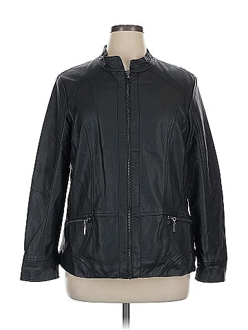 Christopher & Banks Faux Leather Jacket (view 1)