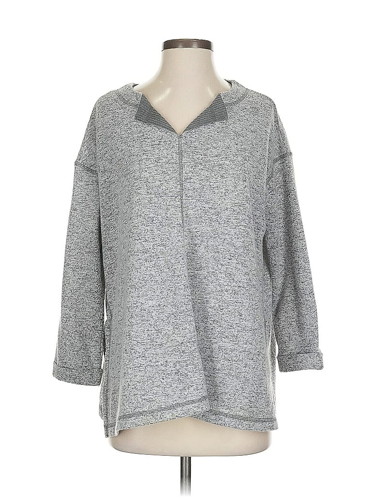 Pre-owned Karen Neuburger Collection Pullover Sweater In Gray