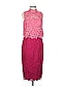 ML Monique Lhuillier 100% Polyester Pink Cocktail Dress Size 10 - photo 1