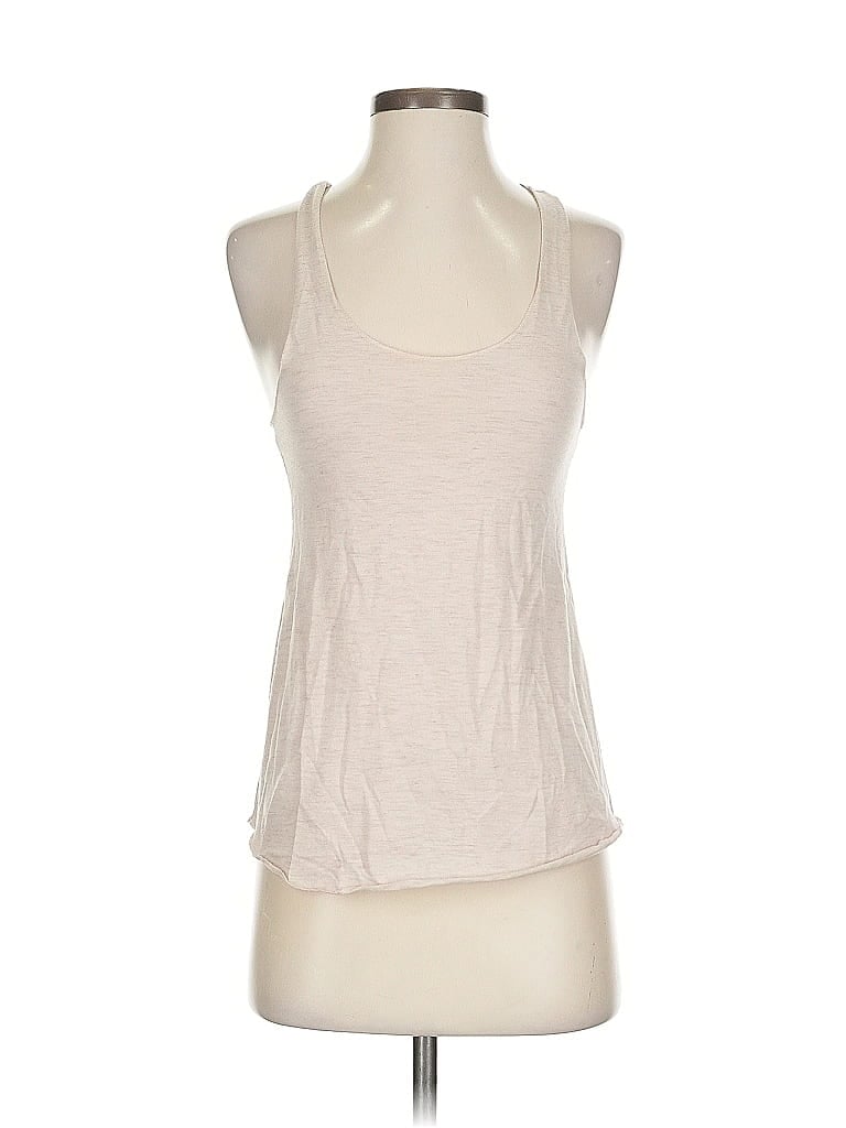 Pre-owned Unbranded Tank Top Ivory Halter Neckline Tops In White