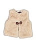 Zara Baby 100% Polyester Ivory Faux Fur Vest Size 6-9 mo - photo 1