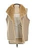 Ann Taylor LOFT 100% Polyester Tan Faux Fur Vest Size L - photo 1