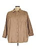 Catherines 100% Polyester Solid Tan 3/4 Sleeve Blouse Size 3X (petite) - photo 1